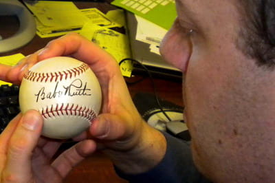 Babe Ruth signed baseball