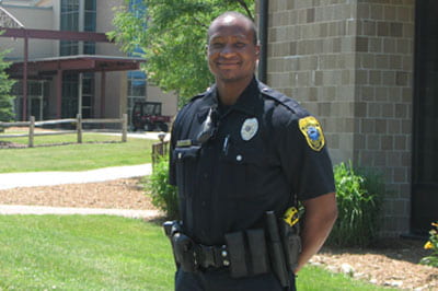 Solomon Ayres, patrol officer for the city of Green Bay