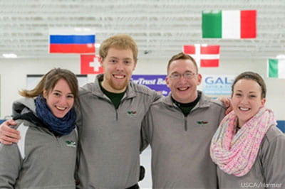 UW-Green Bay curling championship team