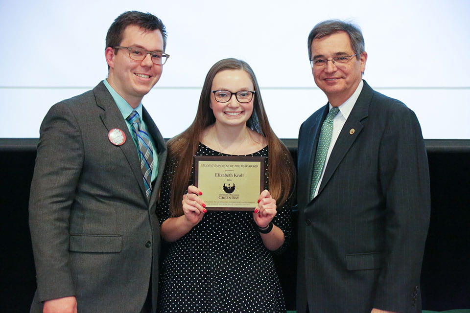 Lizzy Kroll, UW-Green Bay 2016 Student of the Year