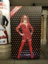 Enstwistle attending the show, "Kinky Boots."