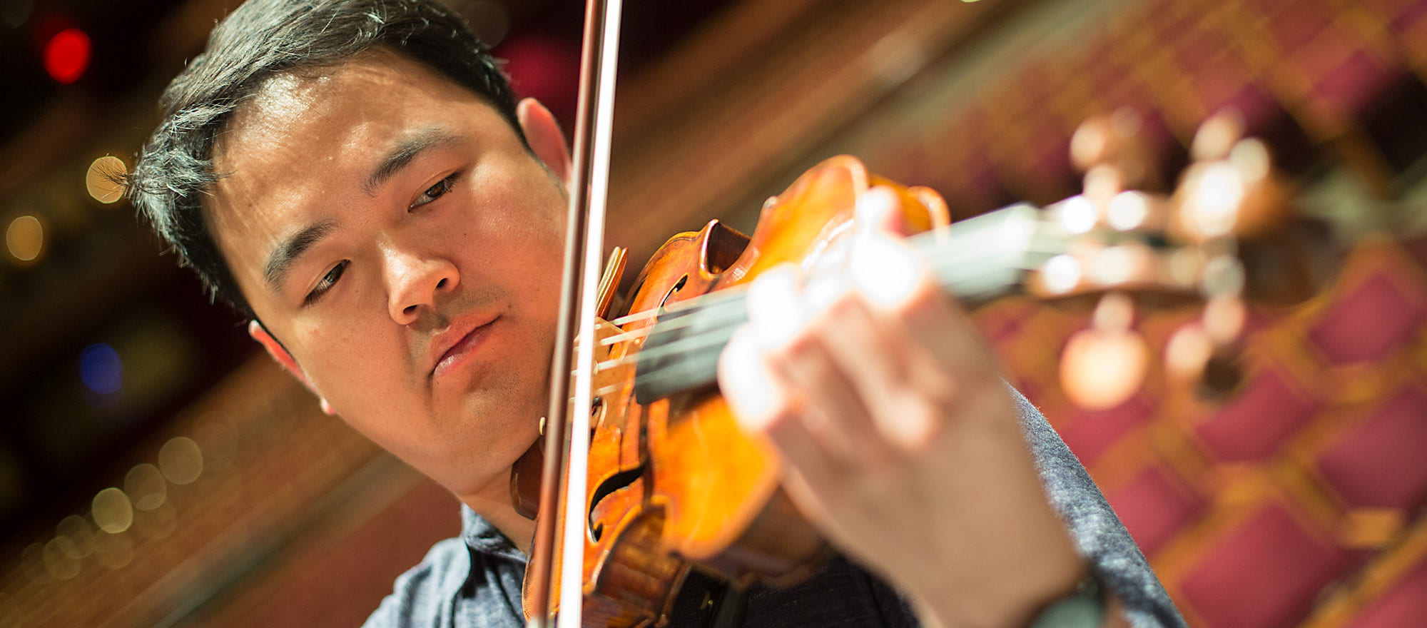 Violin soloist, Wayne Lin