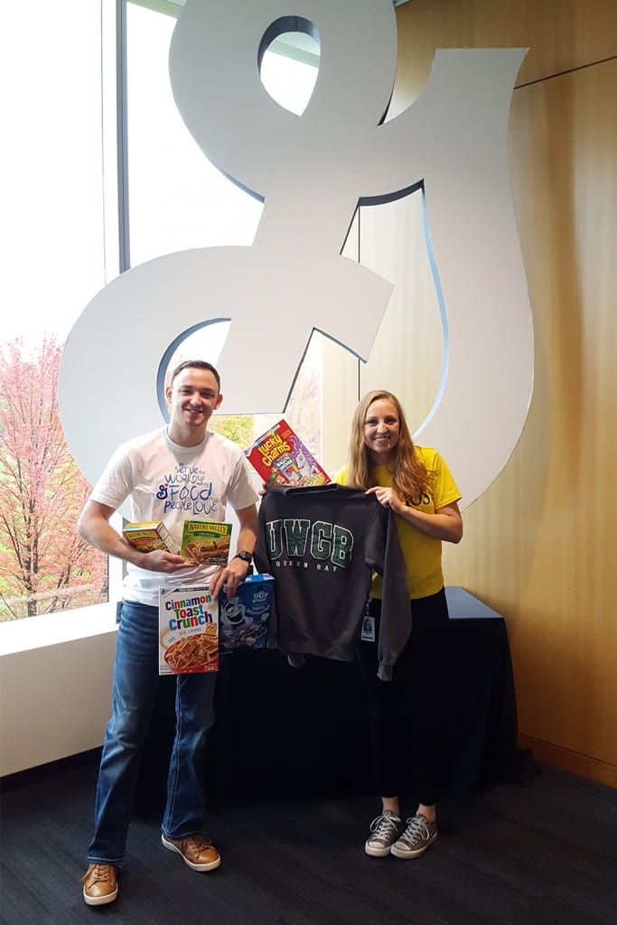 Jake Ambrosius '17 and Kailee Smits '18 at General Mills