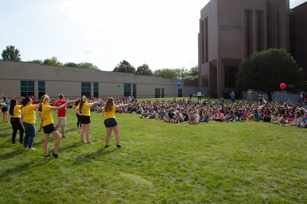 GB Welcome pep rally in the quad