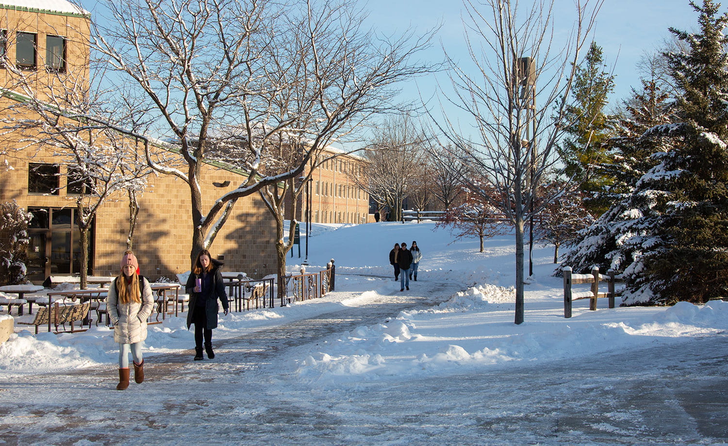 Snow at University Union