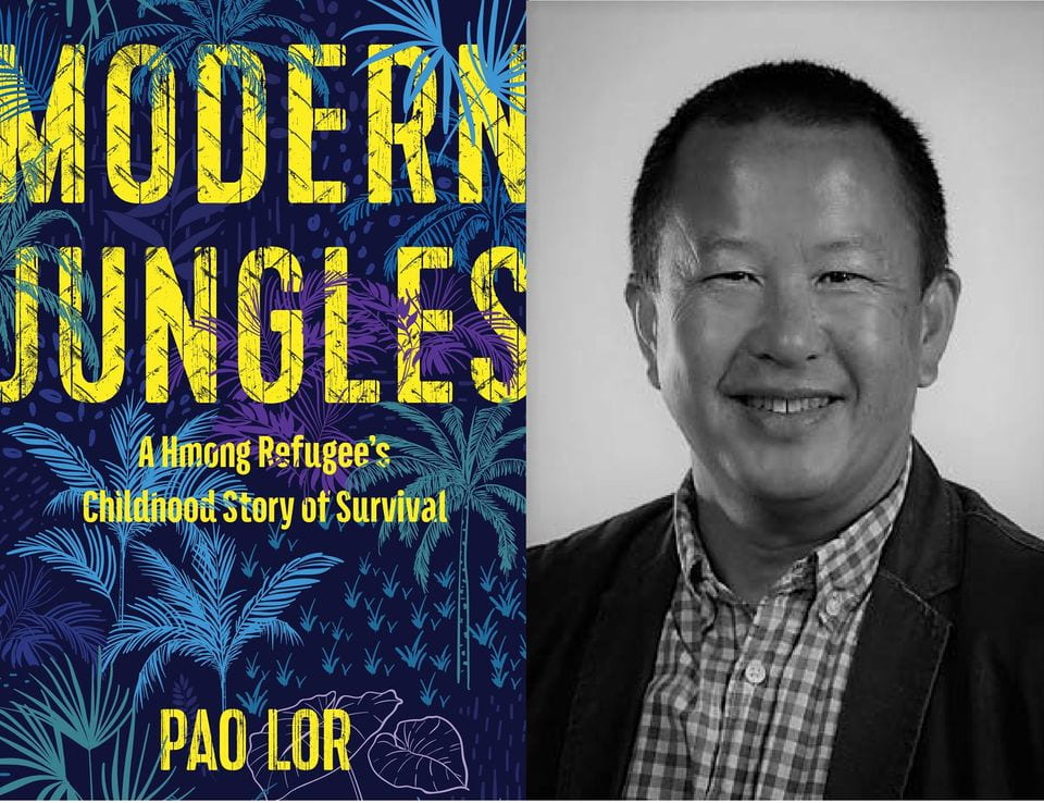 Modern Jungles A Hmong Refugee's Childhood Story of Survival book cover with Author Pao Lor's portrait