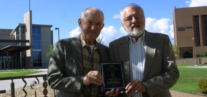 Professor Emeriti Jack Day (left) and Robert Wenger