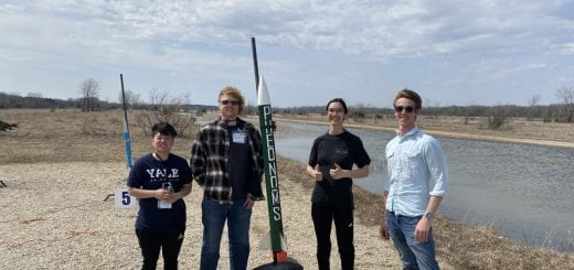 UW-Green Bay's Rocket Team from the Green Bay Campus placed third in this year's Collegiate Rocket Launch