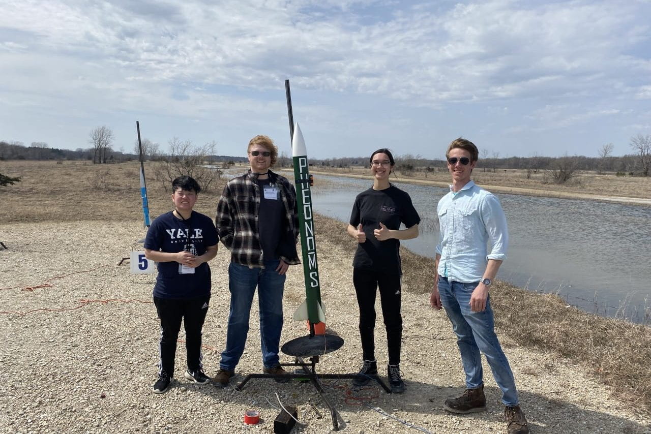 UW-Green Bay's Rocket Team from the Green Bay Campus placed third in this year's Collegiate Rocket Launch